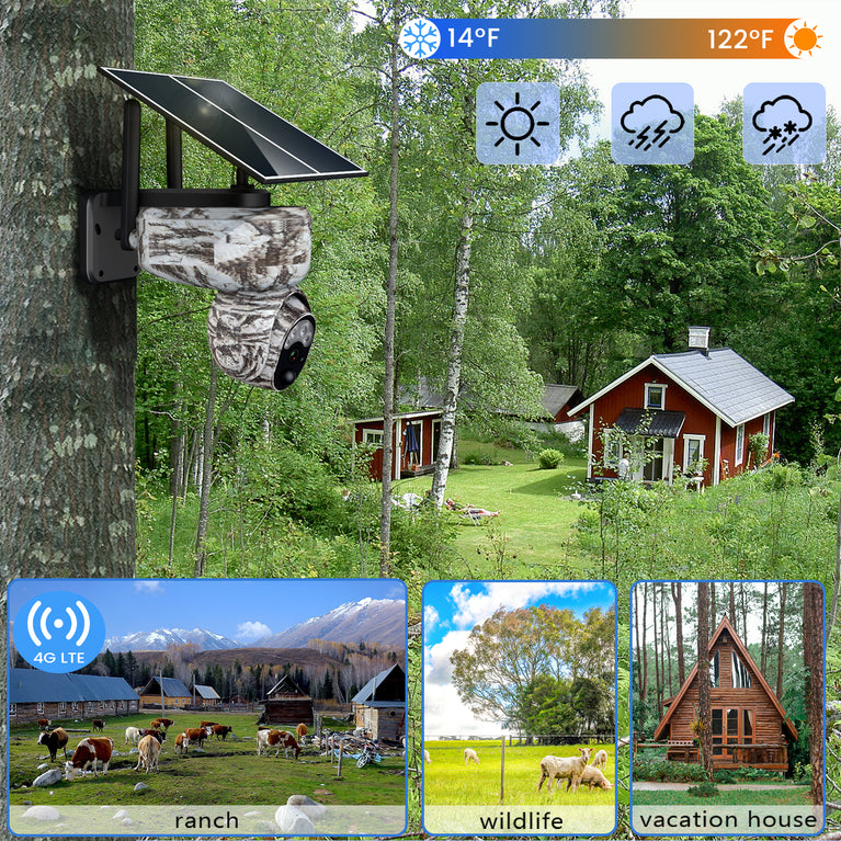 4G LTE Cellular Camo Surveillance Camera-KT3C